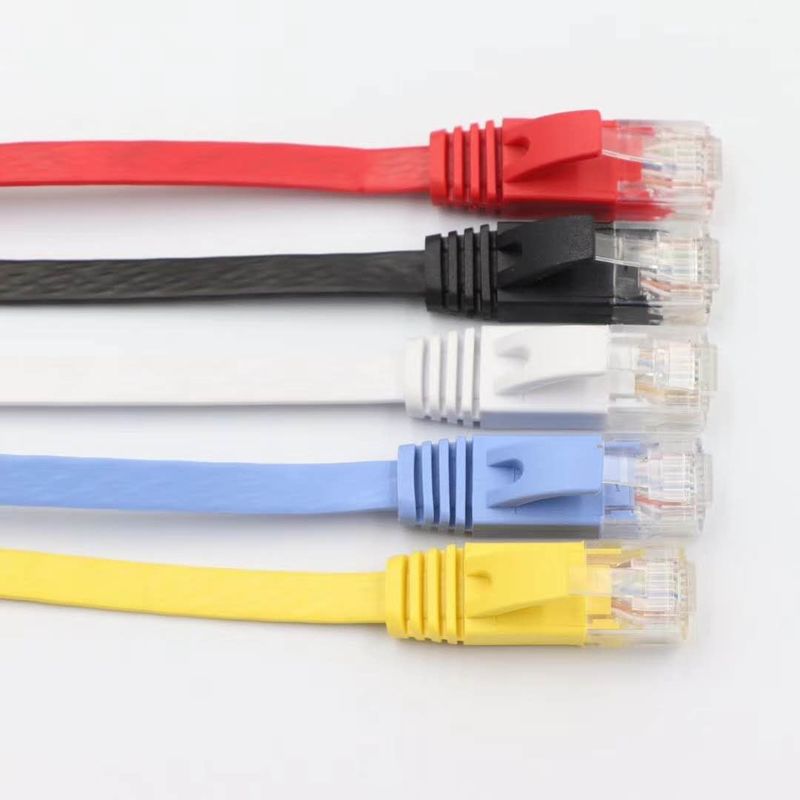 ETL DELTA UL Cat5e Cat6 Rj45 Flachkabel Rohs 35M Ethernet Netzwerkkabel