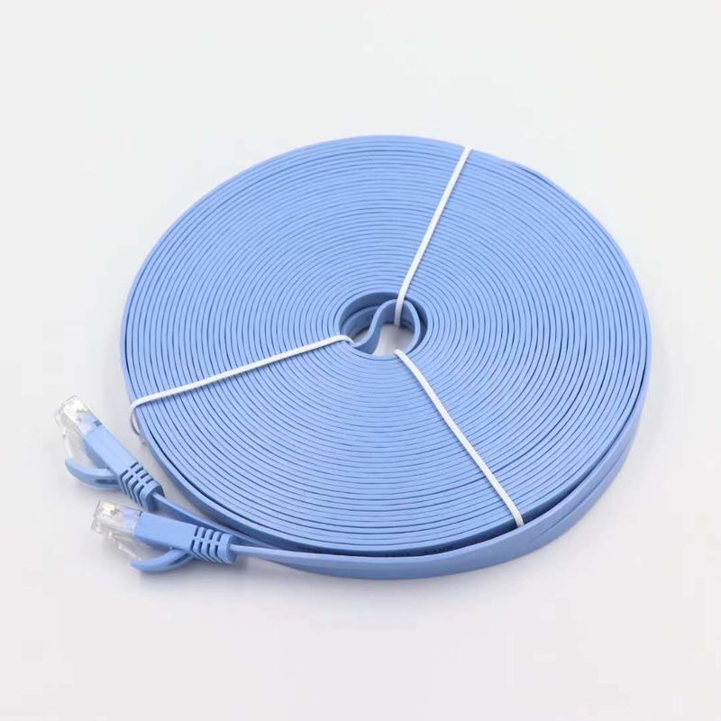 ETL DELTA UL Cat5e Cat6 Rj45 Flachkabel Rohs 35M Ethernet Netzwerkkabel