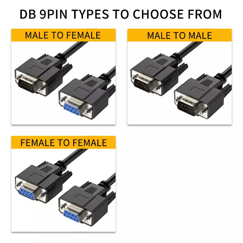 9 Kerne 15 Kerne 25 Kerne 9 Pin Nullmodemkabel RS232 Druckerkabel