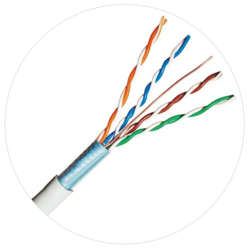 100-MHz-FTP-UTP-Netzwerk-Patchkabel 4pr 24awg Cat5e LDPE LSZH LSOH-Jacke