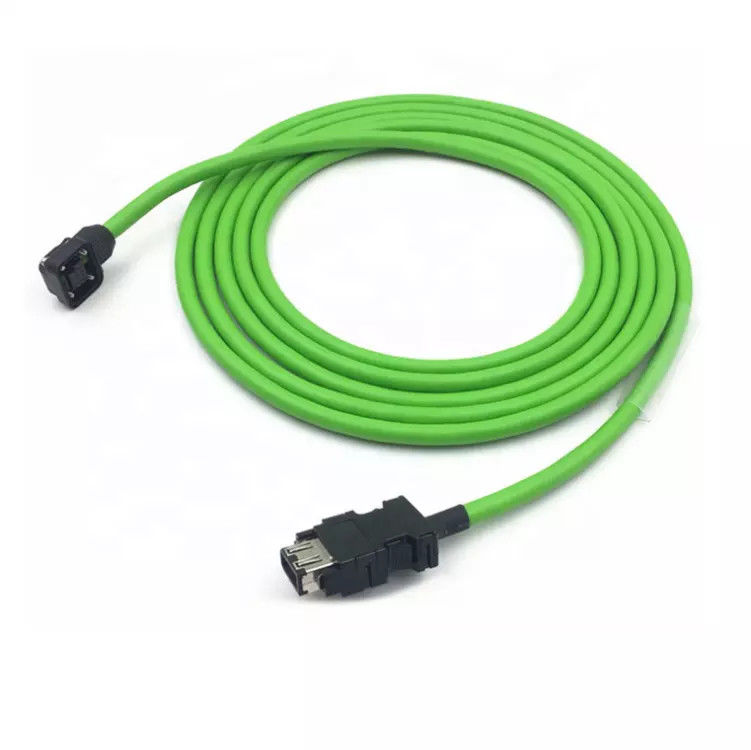 IP67 M23 19 Pin Encoderkabel für Servomotor Messing vernickelt