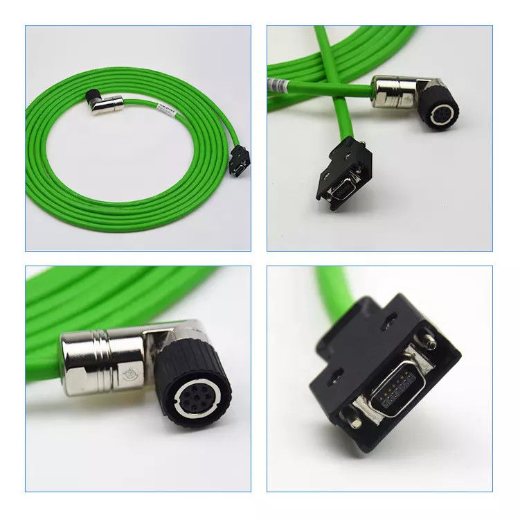 IP67 M23 19 Pin Encoderkabel für Servomotor Messing vernickelt