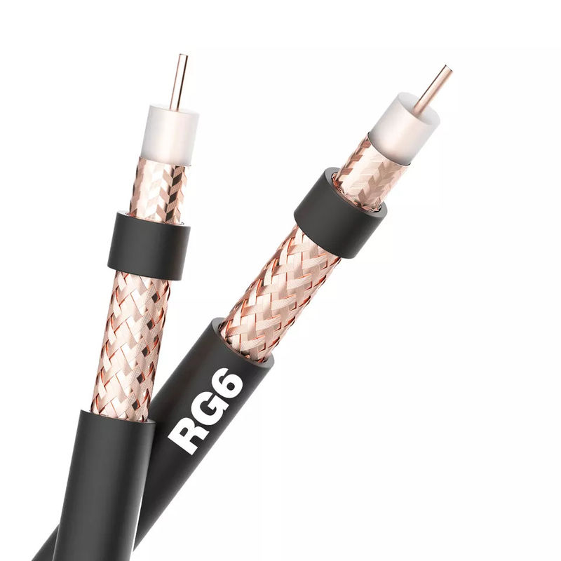 75 Ohm 100 Ohm LSZH-Jacke Rg6-Koaxialkabel für Internet-XLPE-Isolierung