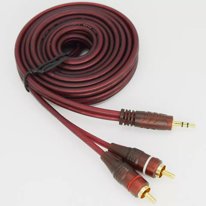 DVD-Player Audio-Video-Kabel 3,5-mm-Stereo-Stecker auf 2 Cinch-Stecker-Audiokabel