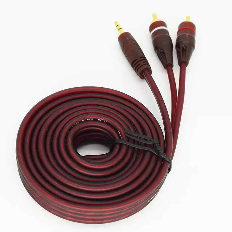 DVD-Player Audio-Video-Kabel 3,5-mm-Stereo-Stecker auf 2 Cinch-Stecker-Audiokabel