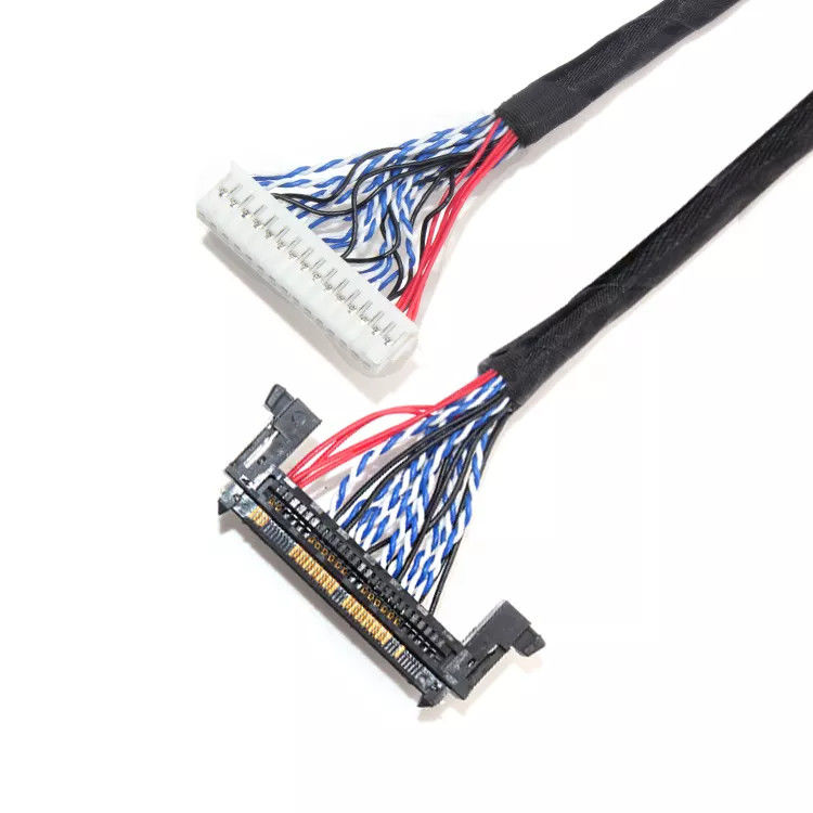 Kabelhersteller LVDS Kabelhersteller Kabelhersteller Anpassungskabelhersteller Flexible abgeschirmte Signalkabel für Bildschirm und Kamera Fabrik Direktlieferung Anpassungskabeldesign