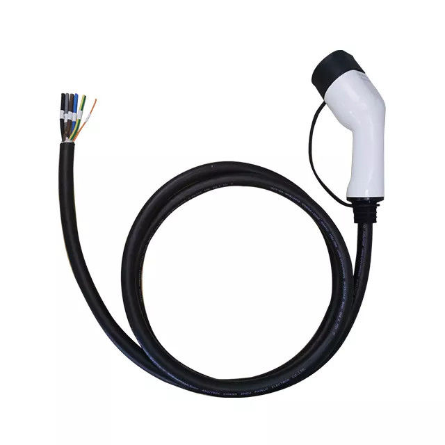 2 Offenes Ende 3 Phasen 32 Ampere Hochspannungskoaxialkabel 21kW IEC 62196-2