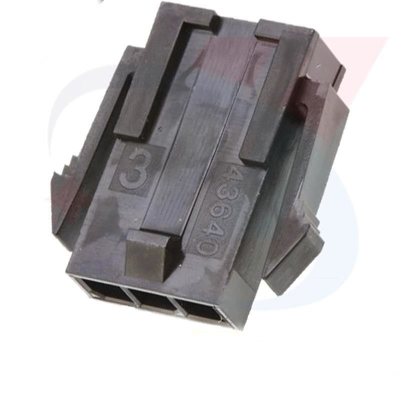 Stecker Molex 43640-0300 Mikro-Sitz-3,0, der einzelnes Platten-Berg-Ohr-Niedrig-Halogen Stift der Reihe 3 auf Lager 43640-0300 unterbringt