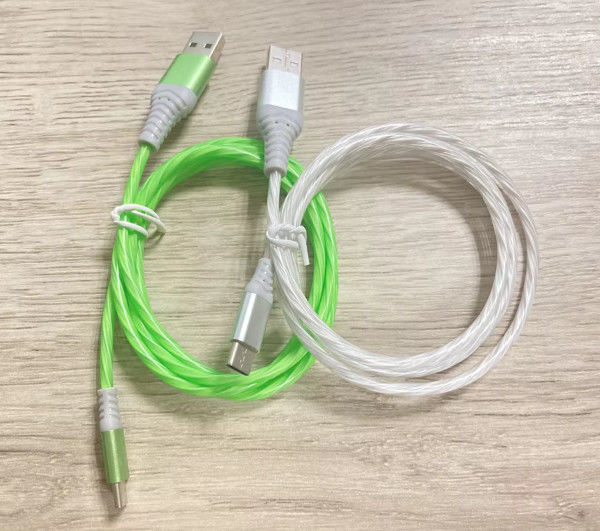 Warmverkauf Fabrikpreis 3 in 1 USB-Kabel zum Beleuchten in der Nacht und Datum Übertragung leuchtende Kabel