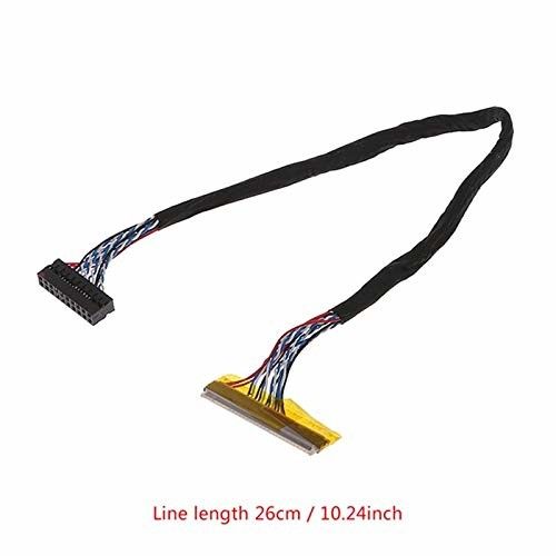 Schwarzes LVDS-Kabel AWG26-28 Wire Gauge 105C Nenntemperatur für die Leistung