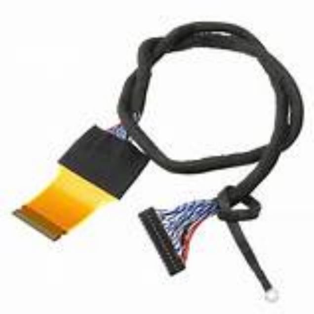 LVDS-Schwarzes Niederspannungs-Display-Serienkabel mit Kupferleitermaterial und Nenntemperatur von 105 °C
