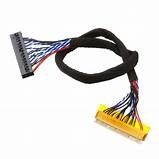 LVDS-Schwarzes Niederspannungs-Display-Serienkabel mit Kupferleitermaterial und Nenntemperatur von 105 °C