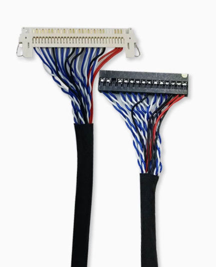 Lvds 40 Pin Kabel abgeschirmter Niederspannungsharnisch für Datenübertragung und Anzeigeanwendungen