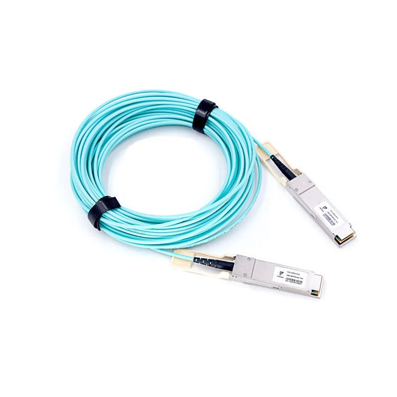 Kabelmontage QSFP-40G 100G 200G 1m 2m 3m 5m 10m OM2 OM3 OM4 AOC Aktives optisches benutzerdefiniertes Kabel QSFP+ QSFP28 QSFP56 QSFP-DD