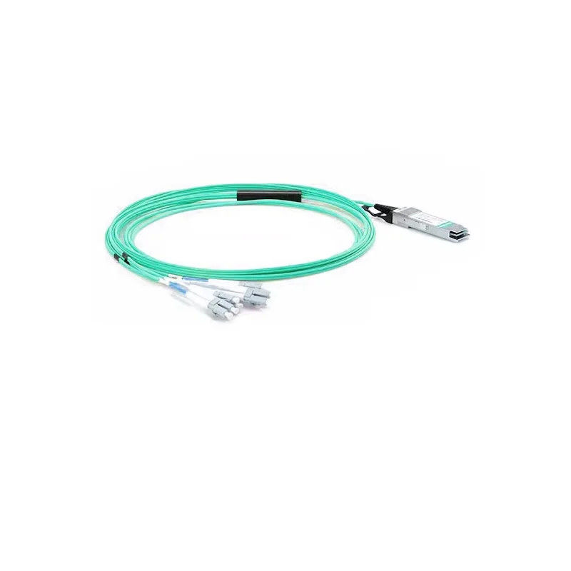 QSFP-40G 200G QSFP-DD zu 2*QSFP28 DAC Q4S56-200G PVC/LSZH 0.5m~5m Kabelkonfektion Kabelbaum Hersteller