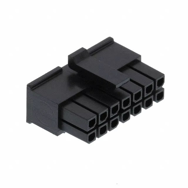 Molex 43045-1200 Micro-Fit 3.0 Plug Housing Terminal Housing with Dual Row 4 Circuits 4 Pin and 3mm Pitch
