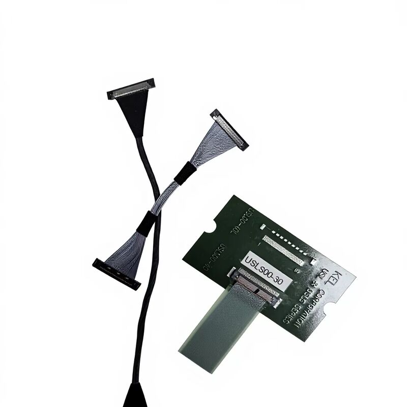 USLS20-30-010-B 30 Pin Micro Coax LVDS Kabel für Hochgeschwindigkeitsübertragung mit 0,4 mm Pitch Custom Assembly