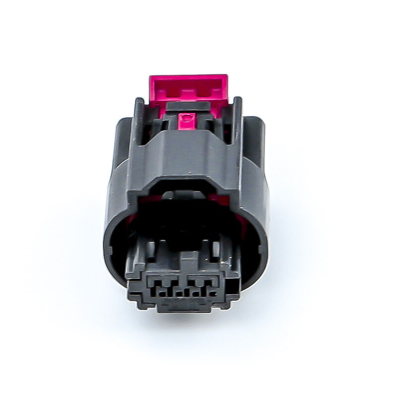 Molex 34967-4021 4-poliges schwarzes Kfz-Steckergehäuse mit rotem Verriegelungsclip, Original-Molex-Stecker