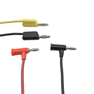 Kundenspezifisches Kabeldesign Medizinisches Kabelherstellung 4,0/5,0 mm Bananenstecker auf Buchsen-Messleitungskabel | Silikonkabelkonfektion für medizinische oder Laborgeräte