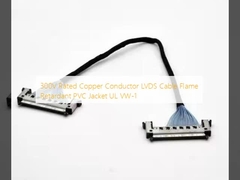 300V Kupferleiter LVDS-Kabel Flammschutz-PVC-Jackett UL VW-1