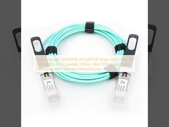 100GBASE-FR QSFP28 Einzel QSFP-40G-FR QSFP-100G-FR-S Lambda 1310nm 2km DOM Glasfasertransceiver Drahtgurt Hersteller