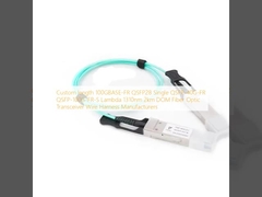 100GBASE-FR QSFP28 Einzel QSFP-40G-FR QSFP-100G-FR-S Lambda 1310nm 2km DOM Glasfasertransceiver Drahtgurt Hersteller