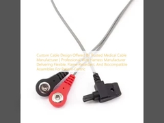 Custom Cable Design von einem vertrauenswürdigen Hersteller von medizinischen Kabeln. Professioneller Hersteller von Drahtgurt, der flexible, flammschutzfreie und biokompatible Baugruppen für Patienten liefert.