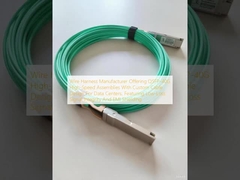 Hersteller von Kabelkonfektionen bietet QSFP-40G-Hochgeschwindigkeitsbaugruppen mit kundenspezifischem Kabeldesign für Rechenzentren, mit geringen Signalverlusten und EMI-Abschirmung.