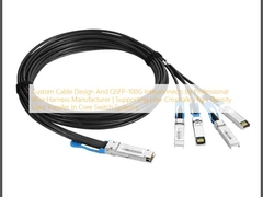 Kundenspezifisches Kabeldesign und QSFP-100G-Verbindungen von einem professionellen Hersteller von Drahtgurt.
